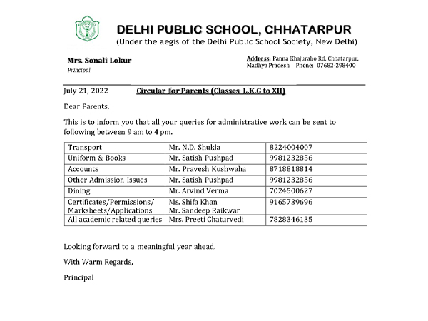 Circulars