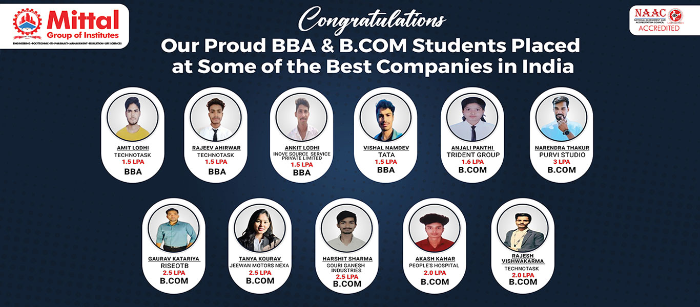 Placement at Mittal Institute Bhopal