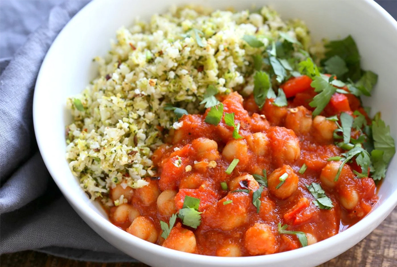 Chickpea Spinach rice