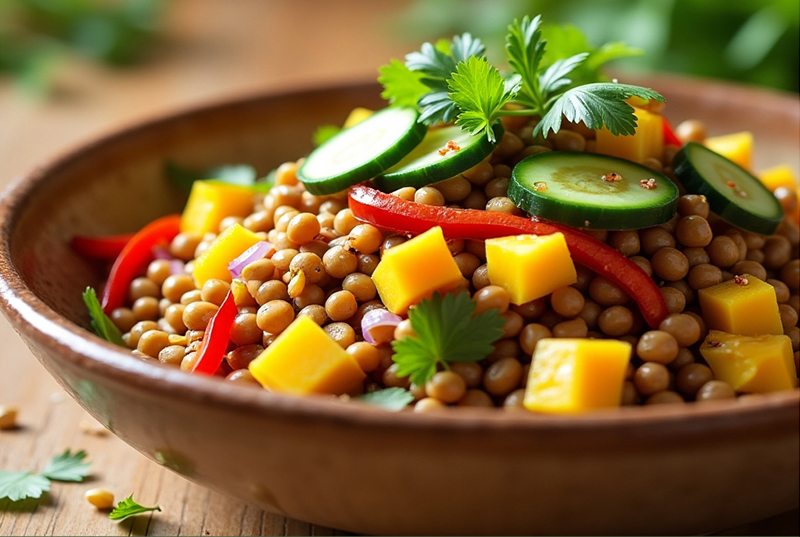 Mango Lentil Salad