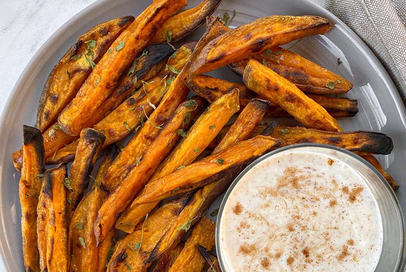 Oven Roasted Sweet Potato Wedges