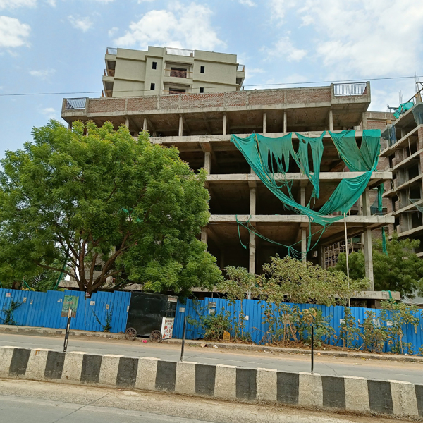 Virasha Nisarga Luxuria – commercial block construction progress, Bawadia Kalan Bhopal